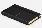 Size: A5 - Height 216 x Width 153&nbsp;
Thread binding
Contents page: 4 pages, 6.5mm ruled: 236 pages,&nbsp;
90g / ㎡
120 sheets

Includes 2 bookmarks, elastic band, and back pocket