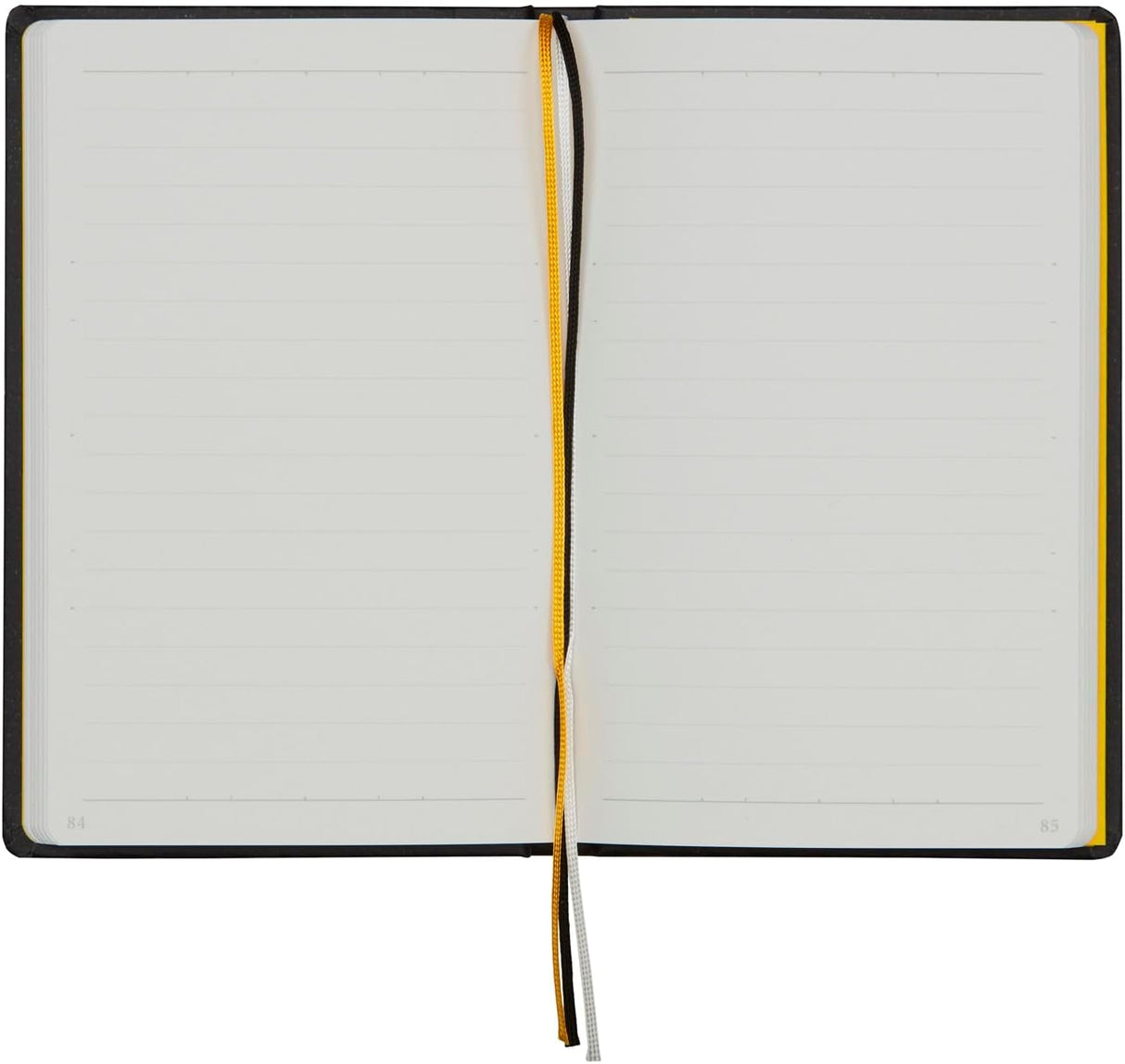 Size: A5 - Height 216 x Width 153&nbsp;
Thread binding
Contents page: 4 pages, 6.5mm ruled: 236 pages,&nbsp;
90g / ㎡
120 sheets

Includes 2 bookmarks, elastic band, and back pocket