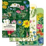 Cavallini & Co. 3 Mini Notebooks - Wildflowers 2