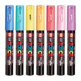 POSCA Paint Marker 7-Color PC-1M Pastel Color Set