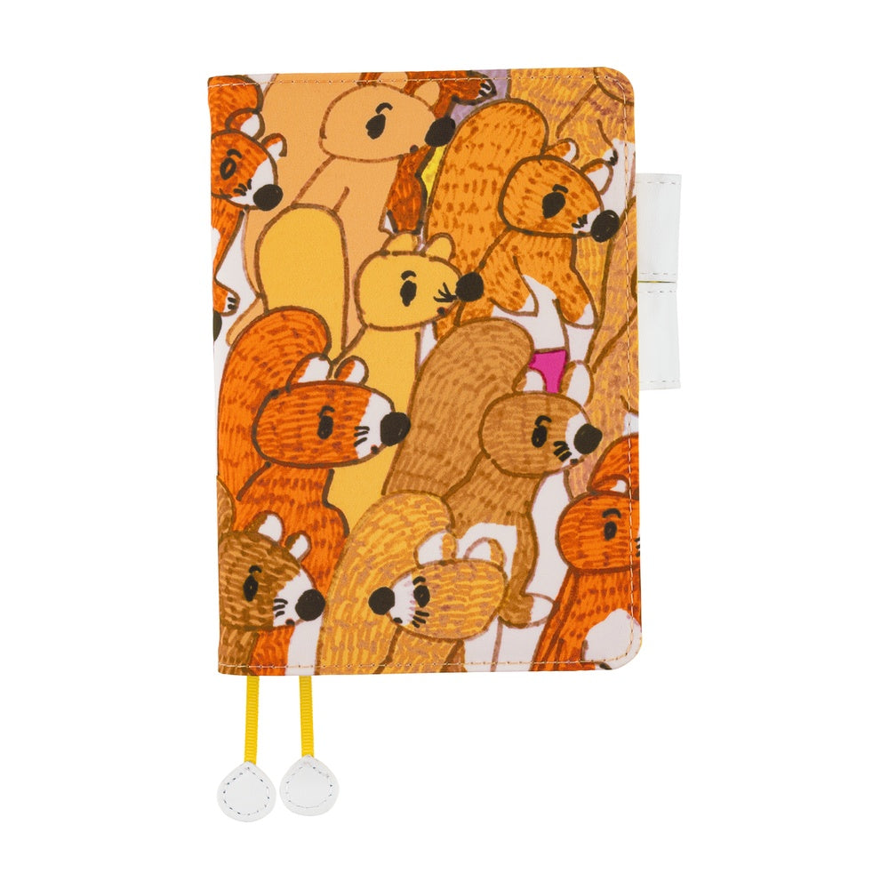 Hobonichi Techo 2026 Original Book & Cover - 100% ORANGE: Squirrel Squadron [JPN/A6/April Start]