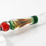 Orange Rose Glass Dip Pen