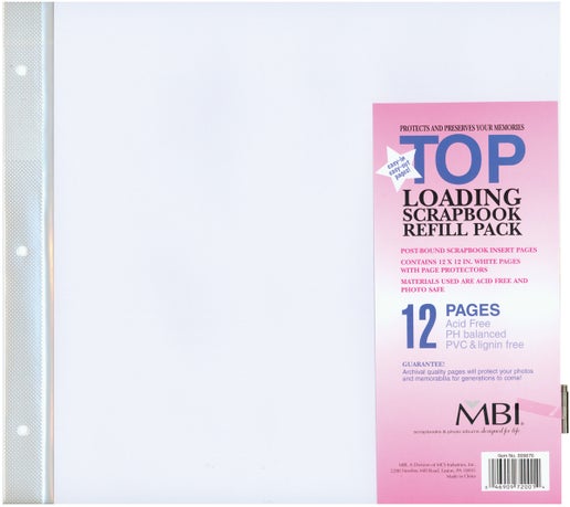 MBI Page Protectors 12"X12" 6/Pkg