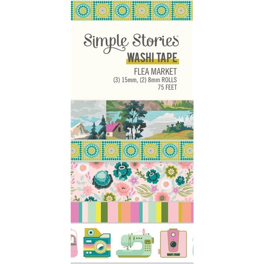 Flea Market Washi Tape 5/Pkg