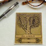Owl in Tree Bookplate Sticker
