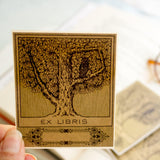 Owl in Tree Bookplate Sticker
