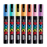 POSCA Paint Marker 7-Color PC-5M Pastel Color Set