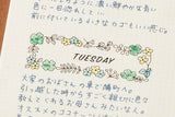 Midori Pre-inked Stamp Half Size-Flower