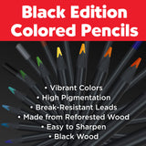 Faber-Castell Black Edition Colored Pencils - Tin of 12
