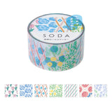 SODA Transparent Masking Tape - Stamp (Sticker Roll)