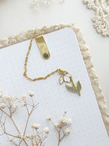 Snow Drop Enamel Bookmark Pendant