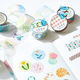 SODA Transparent Masking Tape - Dandelion (Pink Gold Foil)