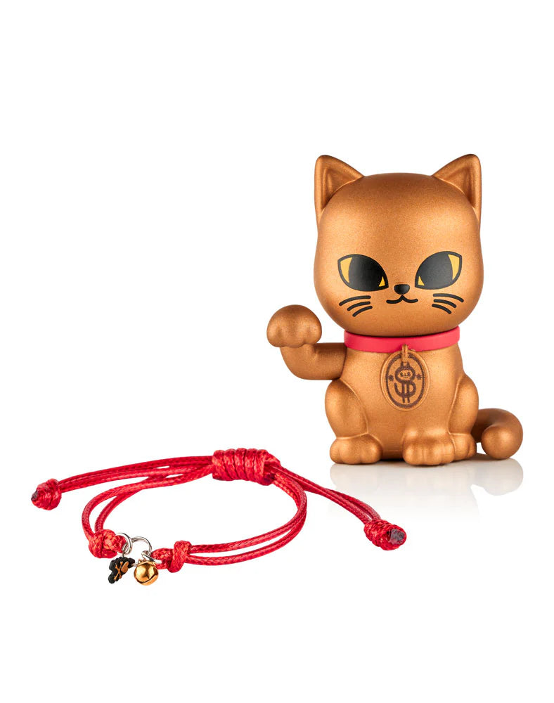Bring a little luck into your life with tokidoki’s Lucky Cats Blind Box Series! Each collectible kitty invites a different kind of fortune—whether it’s love, success, protection, wisdom, or peace! With paws full of charm, these Lucky Cats are ready to purr their way into your heart (and your collection)! Which kind of luck will you discover? Collect them all and let tokidoki luck shine in every color!