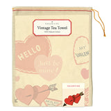 Valentine Hearts Tea Towel