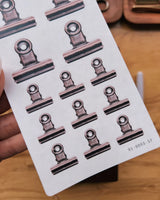Sarica Studio Vintage Bulldog Clip Stickers
