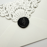 Archer and Olive - Black Sparkles Wax Seal Beads