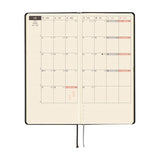Hobonichi 2026 Spring Weeks Paper Series: Black Gingham [JPN/Tall & Slim/April Start]