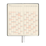 Hobonichi 2026 Spring Weeks Paper Series: Black Gingham [JPN/Tall & Slim/April Start]