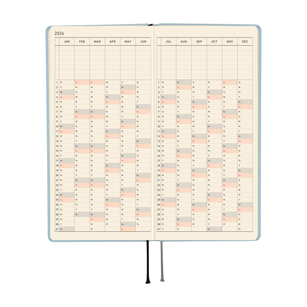 Hobonichi 2026 Spring Weeks Paper Series: Sky [JPN/Tall & Slim/April Start]