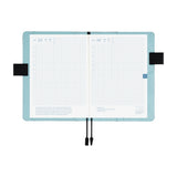 Hobonichi Techo 2026 Cousin A5 Book & Cover - Colors: Black x Clear Blue [ENG/A5/Jan Start]