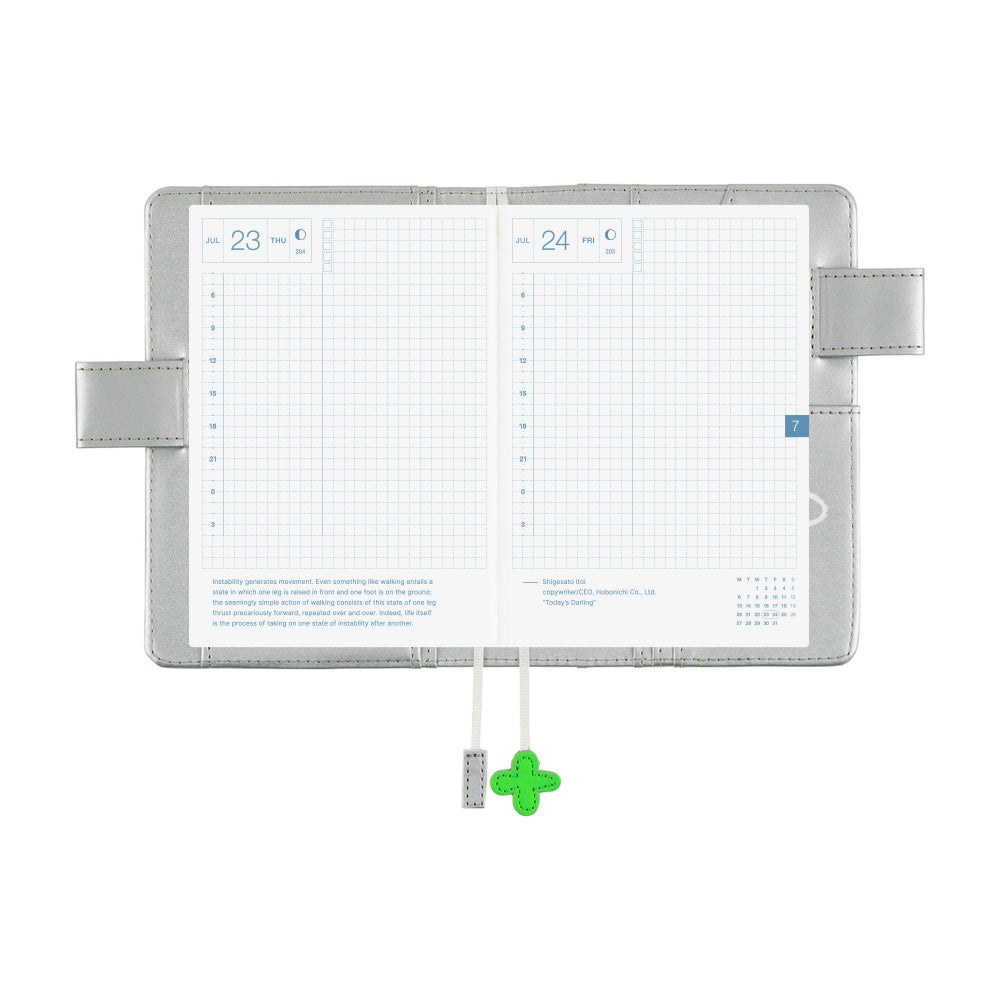 Hobonichi Techo 2026 Original Book & Cover - Makoto Matsubayashi: Silver Flowers [JPN/A6/April Start]