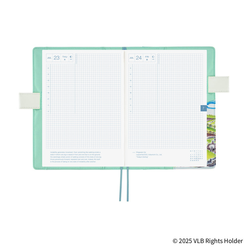 Hobonichi Techo 2026 Cousin A5 Book & Cover - Virginia Lee Burton: The Little House [JPN/A5/April Start]