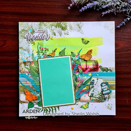 Arden Creative Studio Maker Series Fern Valley 4 in x 6 in Layering Clear Stamp Set