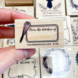 From The Kitchen Of Rubber Stamp, perfect for labeling your homemade cookies and jam.
