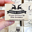 Rudolph Express Christmas Rubber Stamp - Please deliver by 25th December
