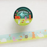 Cinta adhesiva washi transparente Sunny Days AIUEO
