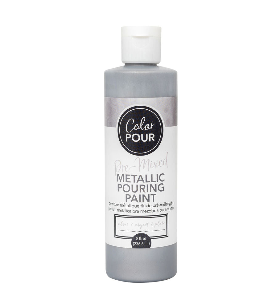 50 % DE DESCUENTO - Pintura metalizada premezclada de color plateado de 8 oz 