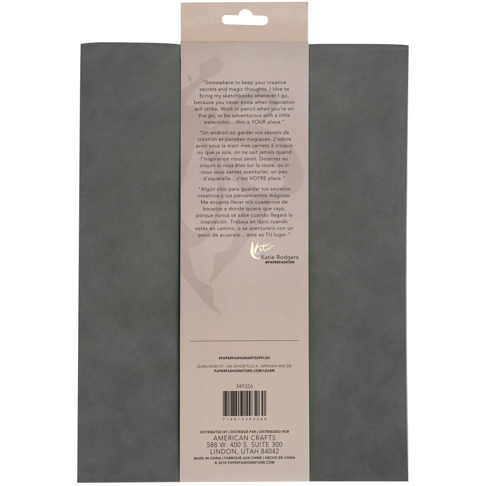 Paper Fashion Paper Gray Sketchbook 9"X12"