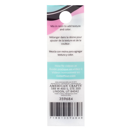 50 % DE DESCUENTO - Perlas de resina para mezclar con color, metalizadas, paquete de 4 