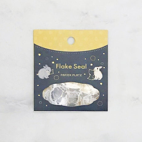 Constellation Bunny Flake Sticker Moriyama (54pcs)