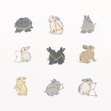 Constellation Bunny Flake Sticker Moriyama (54pcs)
