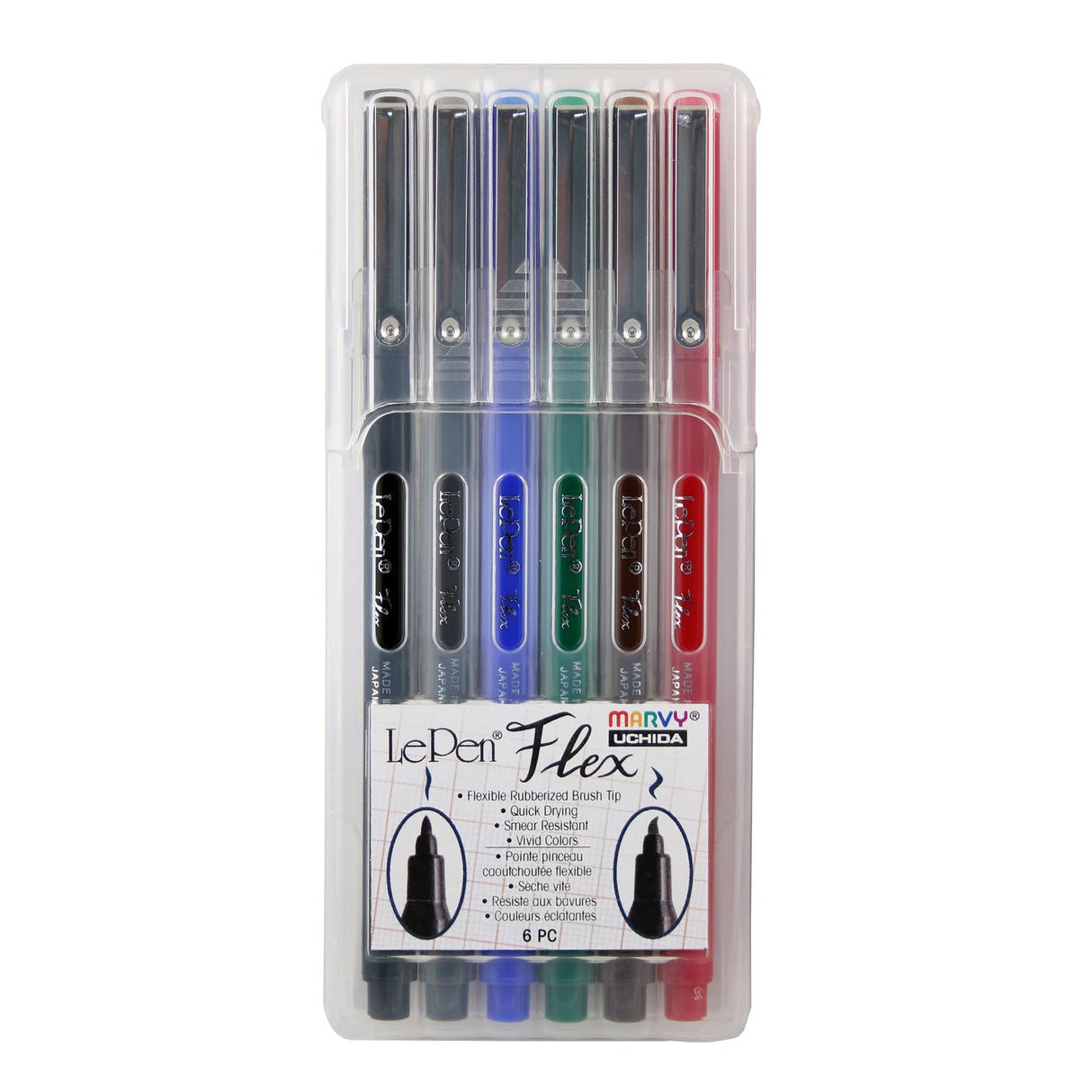 Le Pen Flex Primary Set 6/Pkg Uchida