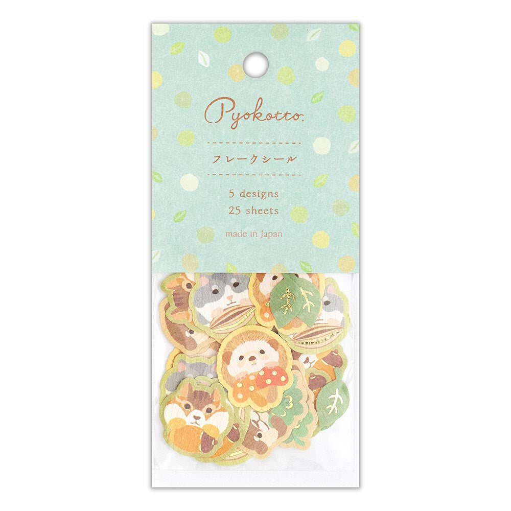 Pegatinas de copos de nieve de Cute Critters