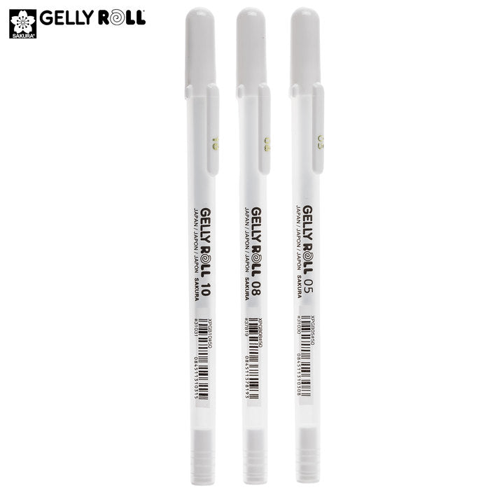 Showcase your creativity with Bright White GellyRoll Pens! These opaque white pens offer smooth flowing ink that looks a smooth as ice cream! 