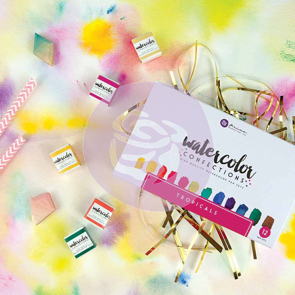 Prima Watercolor Pan Tropicals 12/Pkg