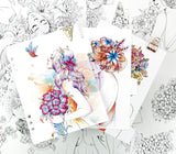 Princesses My Prima Planner Coloring Tabbed Dividers 6.5"X8" 12/Pkg