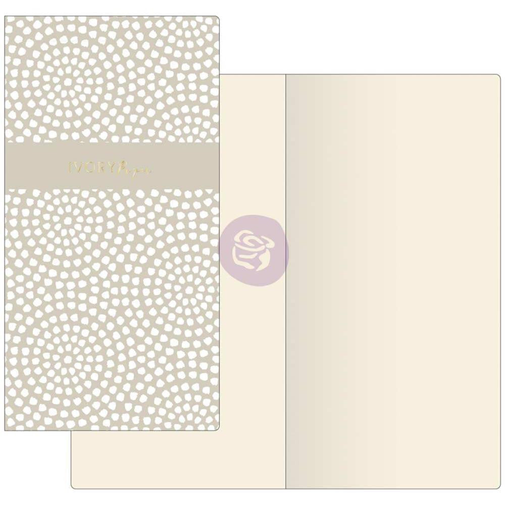 Cuaderno de viaje Prima Traveler's Journal con círculos punteados y papel marfil, recambio de 32 hojas