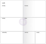 Weekly with White Paper Prima Traveler's Journal Notebook Refill 32 Sheets