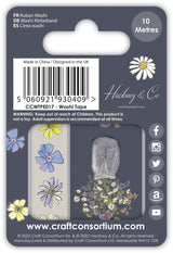 Paquete de 2 cintas washi con diseño de prado de flores silvestres 