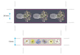 Paquete de 2 cintas washi con diseño de prado de flores silvestres 