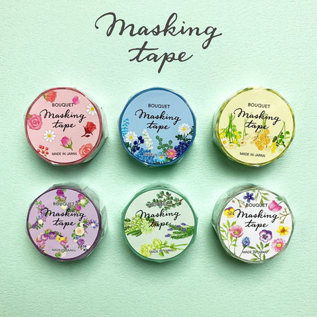 Purple Floral Washi Tape Mind Wave