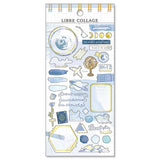 Pegatinas de collage de Free Blue Mind Wave Seals