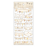 Pegatina de bandera beige con guirnalda para habitación Mind Wave
