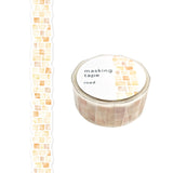 Cinta washi con diseño de camino de ladrillos y ondas mentales 