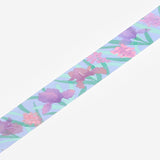 Cinta adhesiva transparente PET con bandera azul BGM 