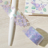 Cinta adhesiva transparente PET Hydrangea BGM 
